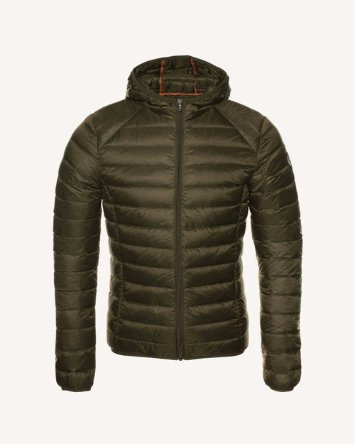 leichte daunenjacke mit Kapuze Khaki Nico