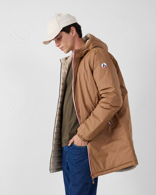 daunenjacke lang reversibel roter Zucker/beige Assen - JOTT - 3