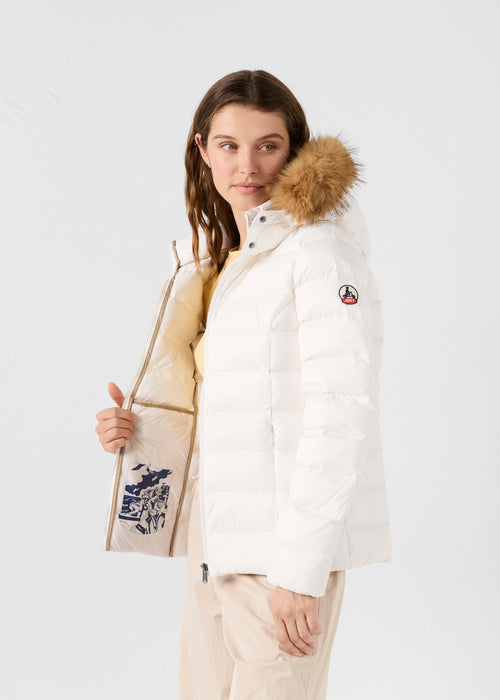 daunenjacke mit Kapuze Extreme Kälte Weiß Luxe - JOTT - 3