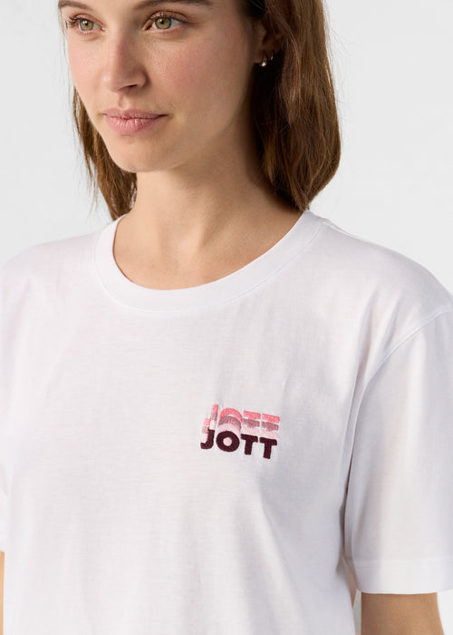 Grafisches T-Shirt Weiß Lone gradient - JOTT - 5