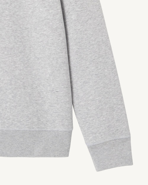 Sweatshirt aus Bio-Baumwolle Grau meliert Elvas - JOTT - 4