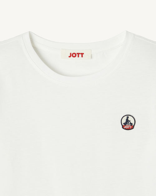 Kinder-T-Shirt aus biologischer Baumwolle mit Rundhalsausschnitt Weiß Rio - JOTT - 3