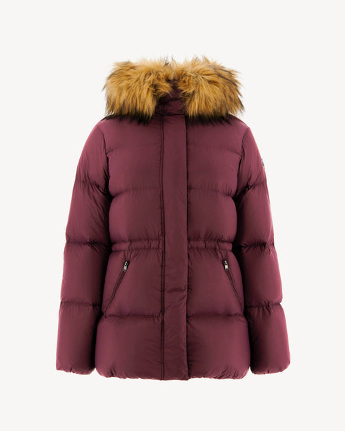 daunenjacke mit Kapuze Extreme Kälte Aubergine Luxe 2.0 - JOTT - 2