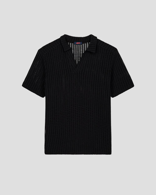 Polohemd aus Baumwollstrick Schwarz Bruno - JOTT - 3