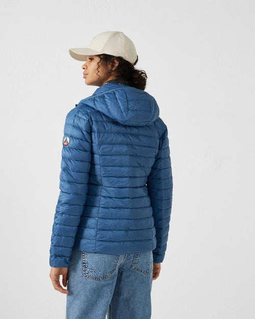 daunenjacke leicht mit Kapuze Blau Cloe Jeans - JOTT - 4