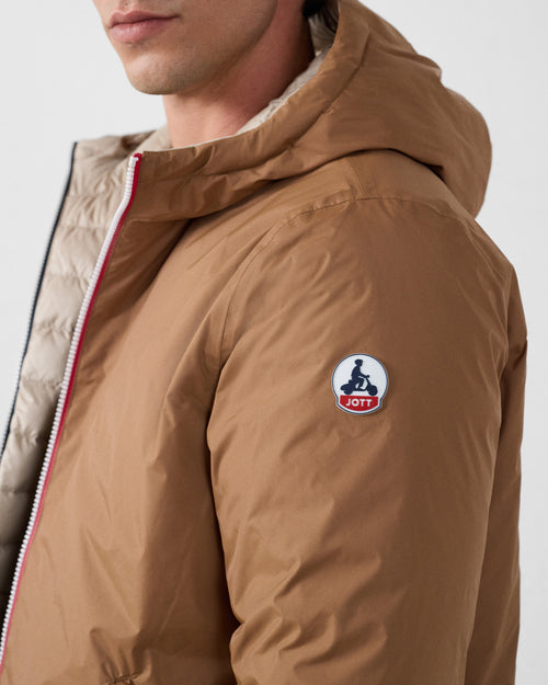 daunenjacke lang reversibel Roter Zucker/Beige Assen - JOTT - 5