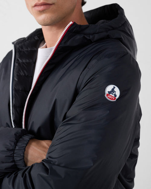 daunenjacke lang reversibel Schwarz/Schwarz Assen - JOTT - 5