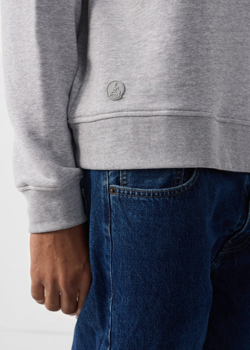Sweatshirt grau chine Robin - JOTT - 5