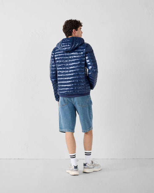 daunenjacke leicht mit Kapuze Marine Nico shiny - JOTT - 5