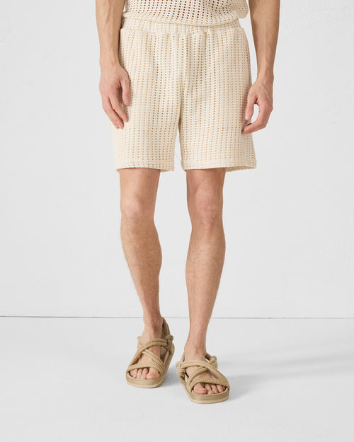 Shorts aus Baumwollstrick Naturel Vittorio - JOTT - 3