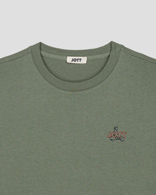 Unisex-T-Shirt mit Rundhalsausschnitt, salbeigrün, Lipe – JOTT – 2