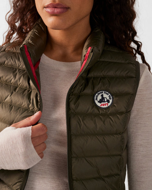 daunenjacke leicht ärmellos Army Seda - JOTT - 5