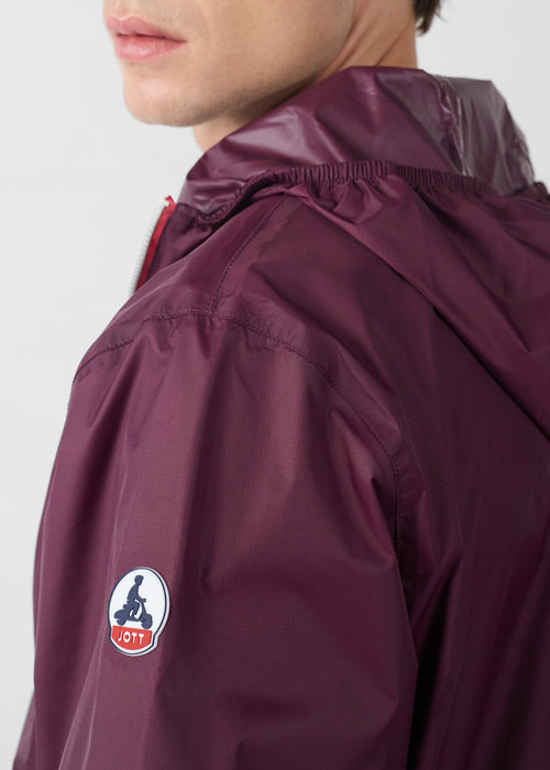 Regenmantel lang Schwarze Kirsche Skye - JOTT - 5