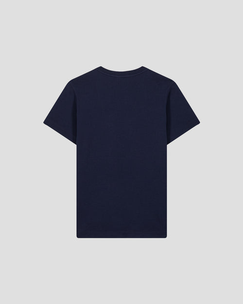 Einfarbiges T-Shirt mit V-Ausschnitt aus Baumwolle Marine Sofia 2.0 – JOTT – 3