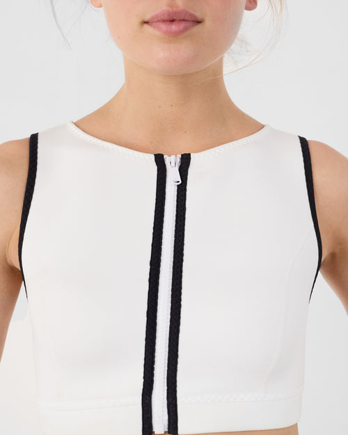 Neopren-Badeanzug-Top Weiß Jisoo top - JOTT - 5