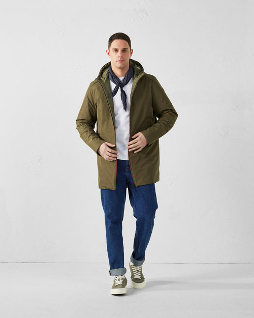 Ultraleichte lange Kapuzenjacke Army Boris - JOTT - 3