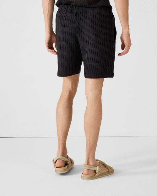 Shorts aus Baumwollstrick Schwarz Vittorio - JOTT - 4