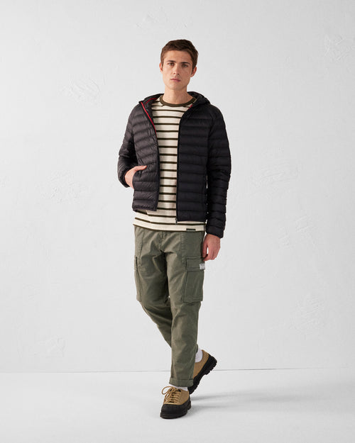 daunenjacke leicht mit Kapuze Schwarz Nico - JOTT - 3