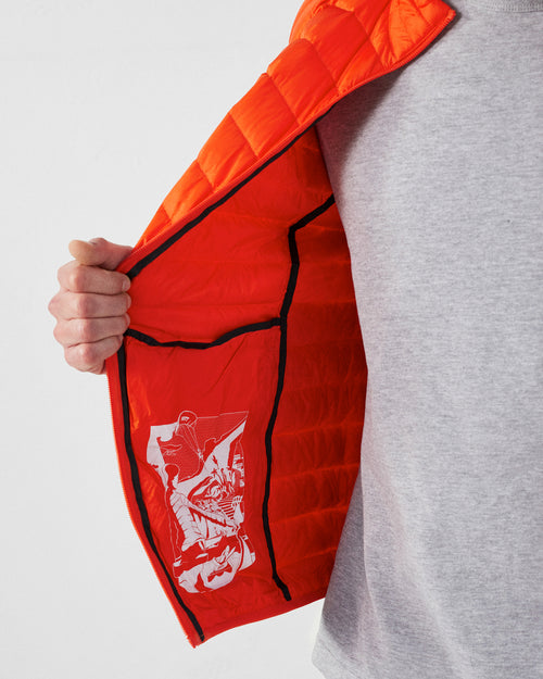 leichte daunenjacke Mattes Feuerrot - JOTT - 5