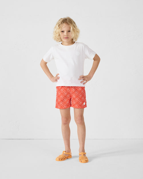 Badeanzug Mono feuerrot Mimosa Monogram - JOTT - 4