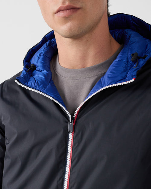 daunenjacke wendbar Schwarz/Kobaltblau Brummen - JOTT - 5