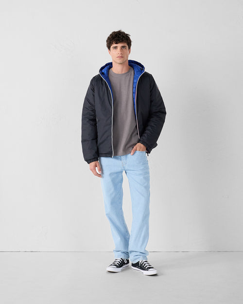 daunenjacke wendbar Schwarz/Kobaltblau Brummen - JOTT - 3