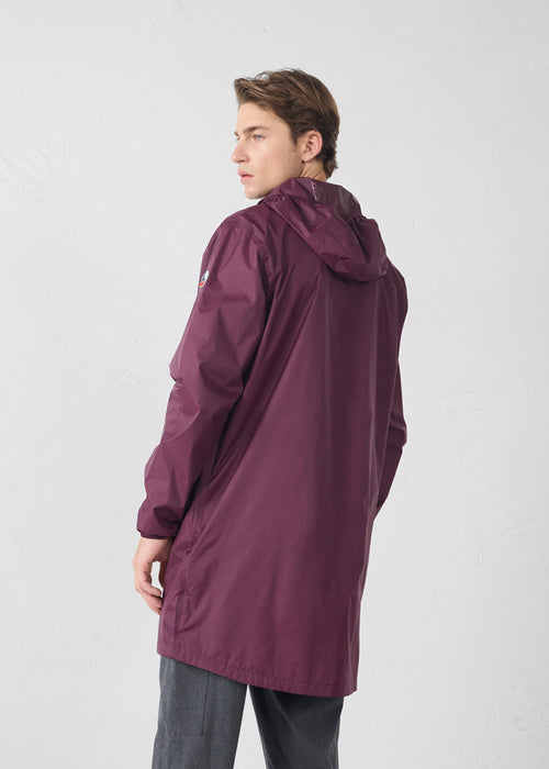 Skye Black Cherry Long Raincoat - JOTT - 4