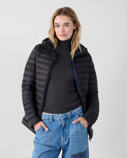 Mid-length Down jacket Black Claudie - JOTT - 3