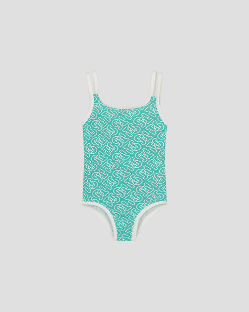Swimsuit Mono lagoon Milla monogram - JOTT - 2