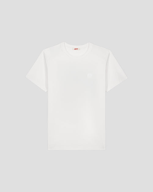 Espar white cotton round-neck T-shirt - JOTT - 3