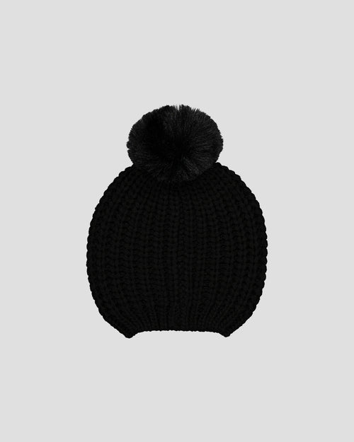 Langley Black Tassel Beanie - JOTT - 5
