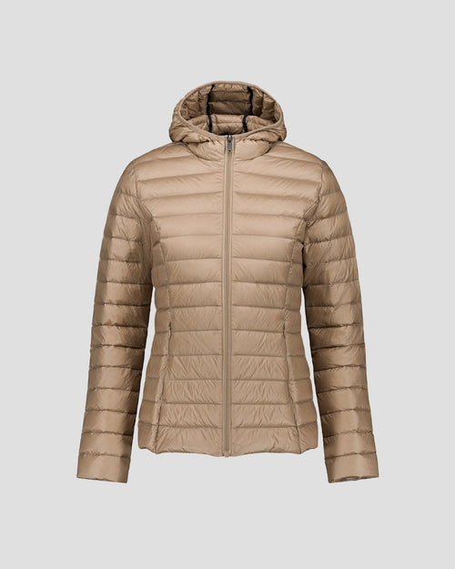 Down jacket light hooded Beige Cloe - JOTT - 2