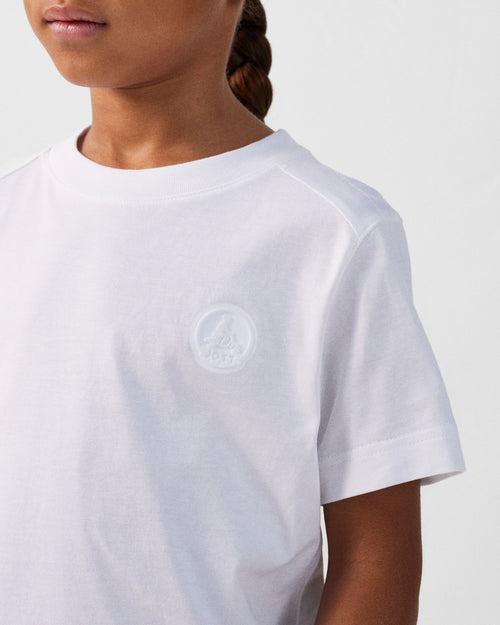Kid round-neck T-shirt in Prado white cotton - JOTT - 5