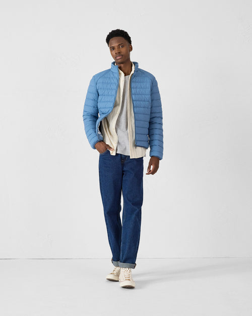 light Down jacket  in faded blue Aragon - JOTT - 2