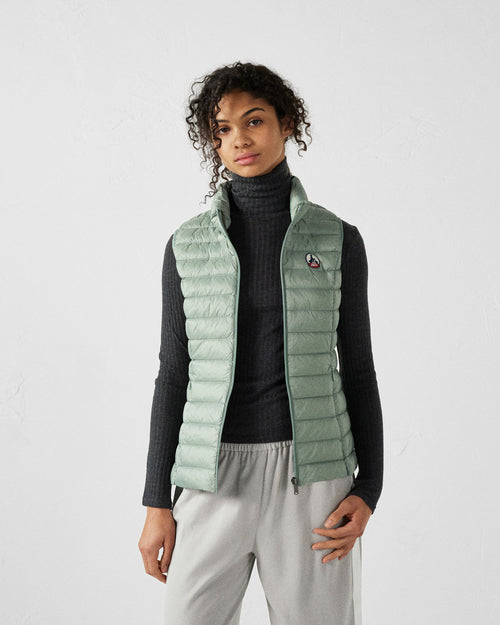 Down jacket light sleeveless Mineral green Seda - JOTT - 3