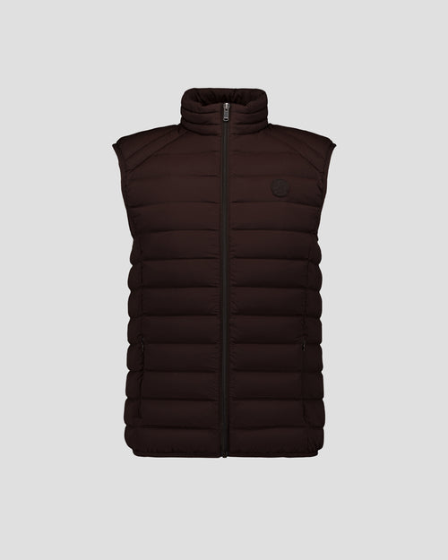 Down jacket sleeveless stretch Café black Arafo - JOTT - 2