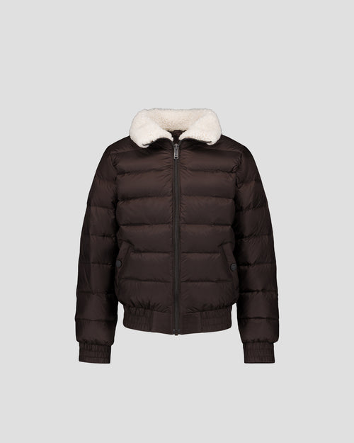 Down jacket Kid aviateur Café noir Bass - JOTT - 2