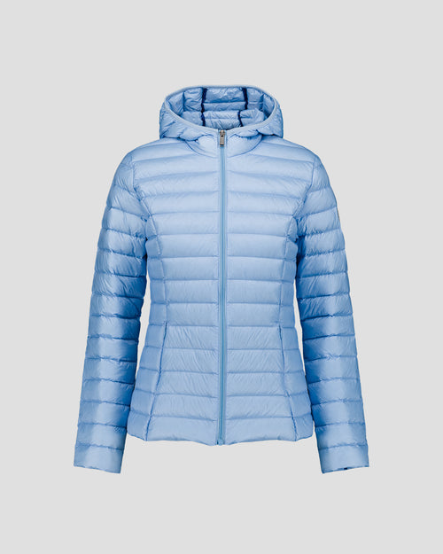 Down jacket light hooded Crystal Blue Cloe - JOTT - 2