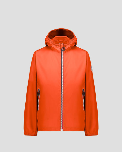 Kid Packable Raincoat Fire Red Corrie - JOTT - 2