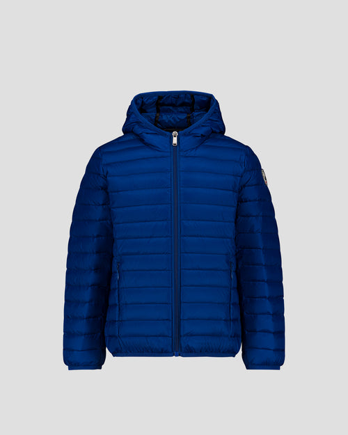 Down jacket light hooded Kid Bleu cobalt Hugo - JOTT - 2