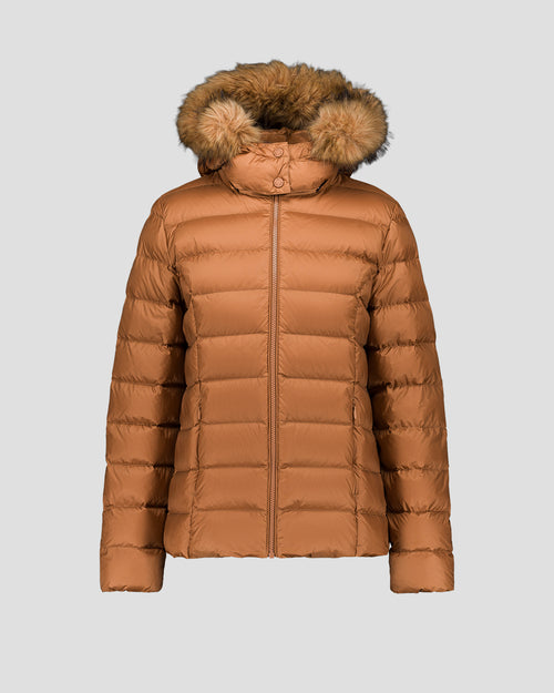 Down jacket with hood Grand Froid Sucre roux Luxe - JOTT - 2