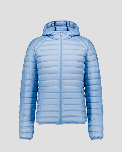 Down jacket light hooded Nico Crystal Blue - JOTT - 2