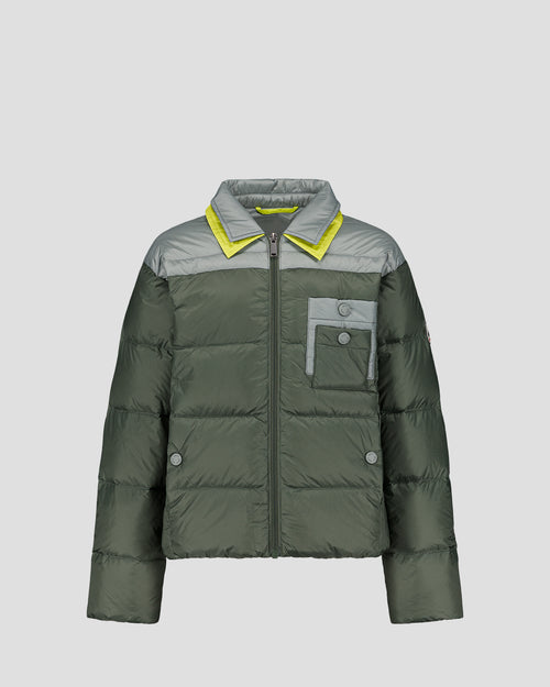 Kid contrasting sage green/moon rock Orel Down jacket Kid - JOTT - 1