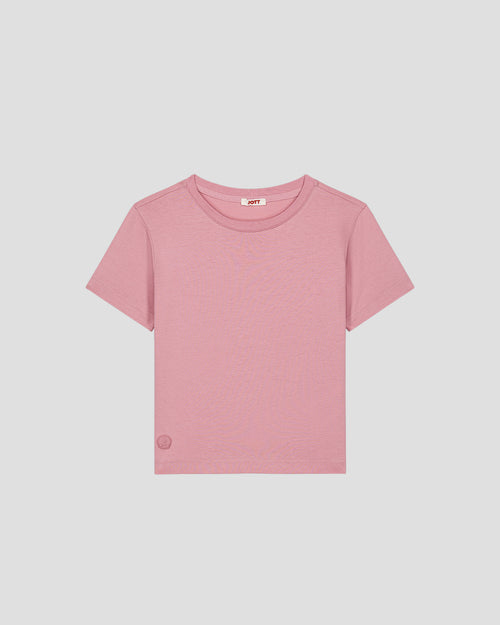 Kid Round Neck T-Shirt Antique Pink Pio - JOTT - 2