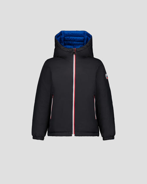 Down jacket Kid reversible Black/cobalt blue Sauda - JOTT - 2
