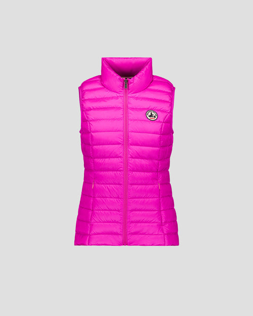 light Down jacket  in Electric Pink Seda - JOTT - 2