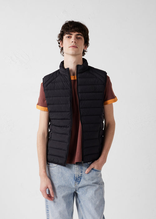 Down jacket sleeveless stretch Black Arafo - JOTT - 3