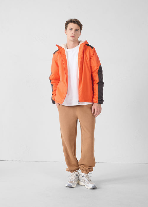 Fire Red Dippen sherpa raincoat - JOTT - 3