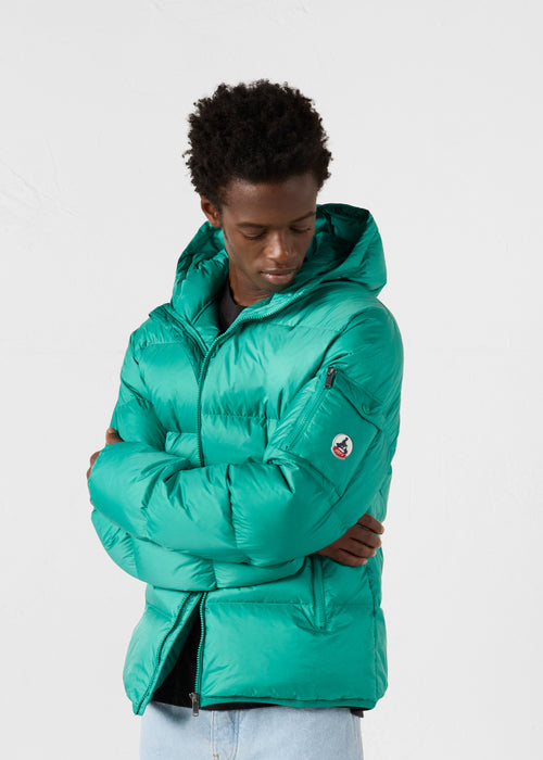 Down jacket with hood Grand Froid Persian Green Java - JOTT - 3