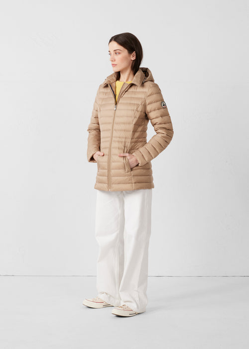 Beige Nour 2.0 mid-length Down jacket - JOTT - 3